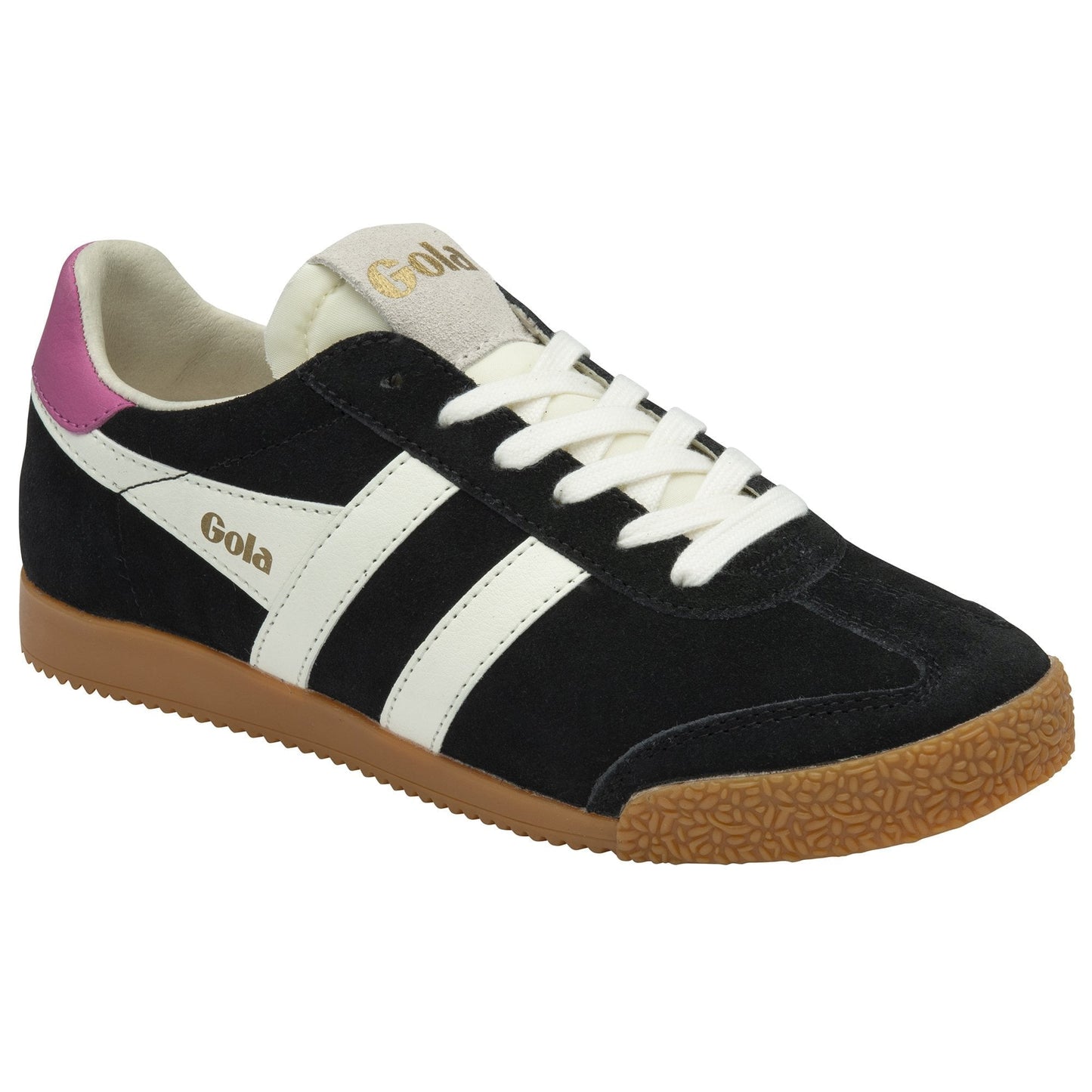 Elan Trainer Black/Off White/Fuchsia Sneaker
