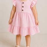 Linen Pink Dress