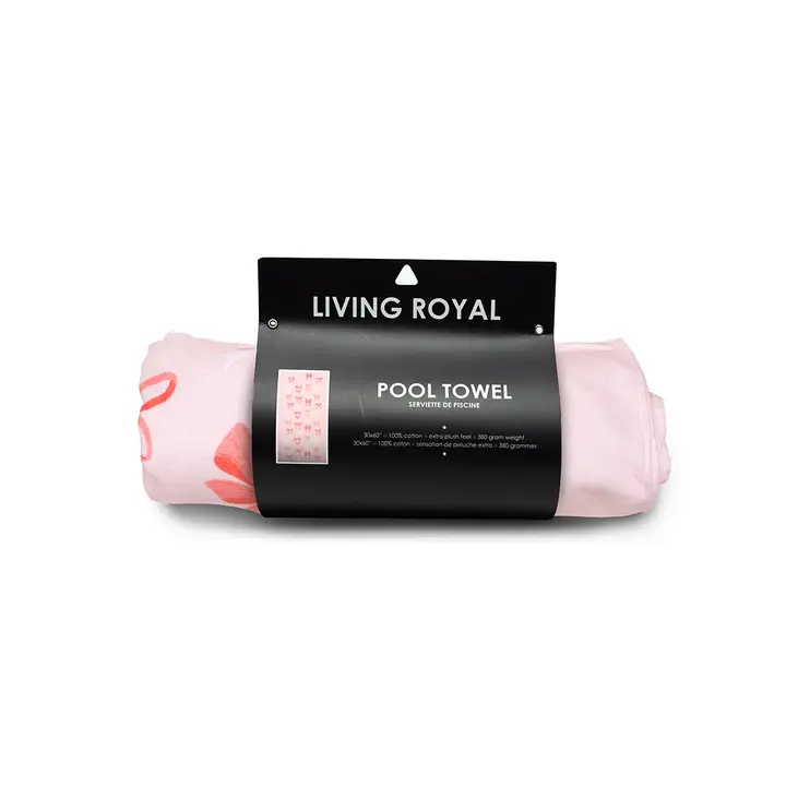 Beach Towel - Pink Bows