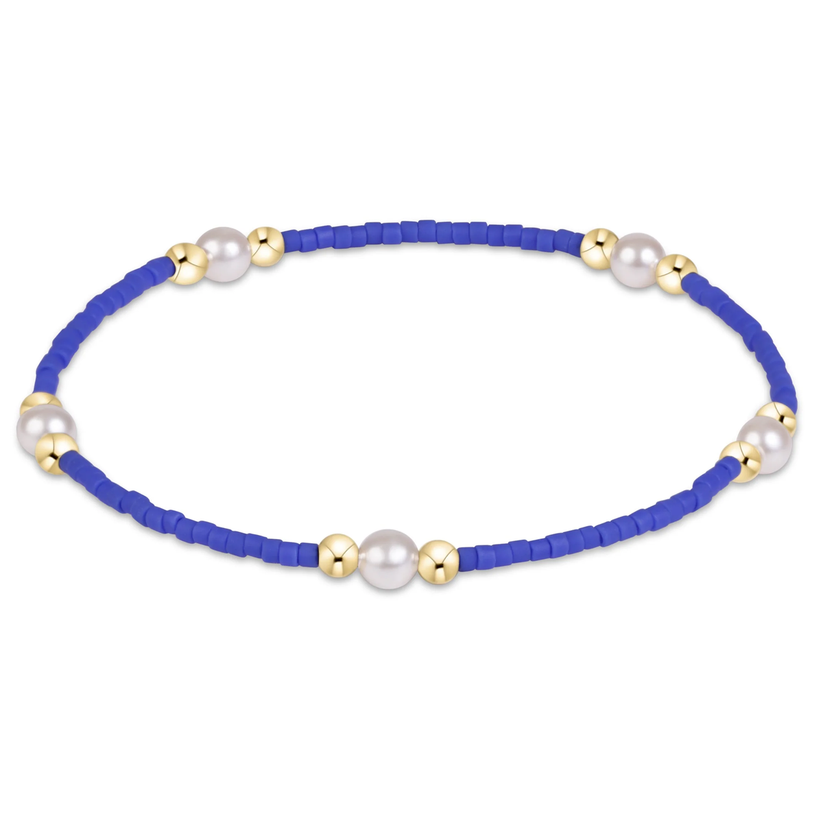 Gameday Hope Purpose Pearl Bracelet - Blue - Southern Belle Boutique