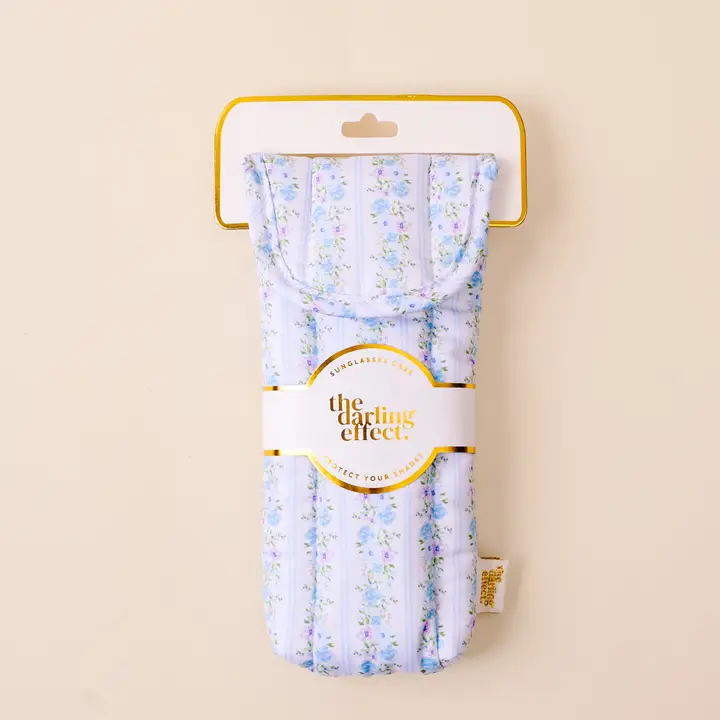 Sunglasses Case-Petal Parade Blue - Southern Belle Boutique