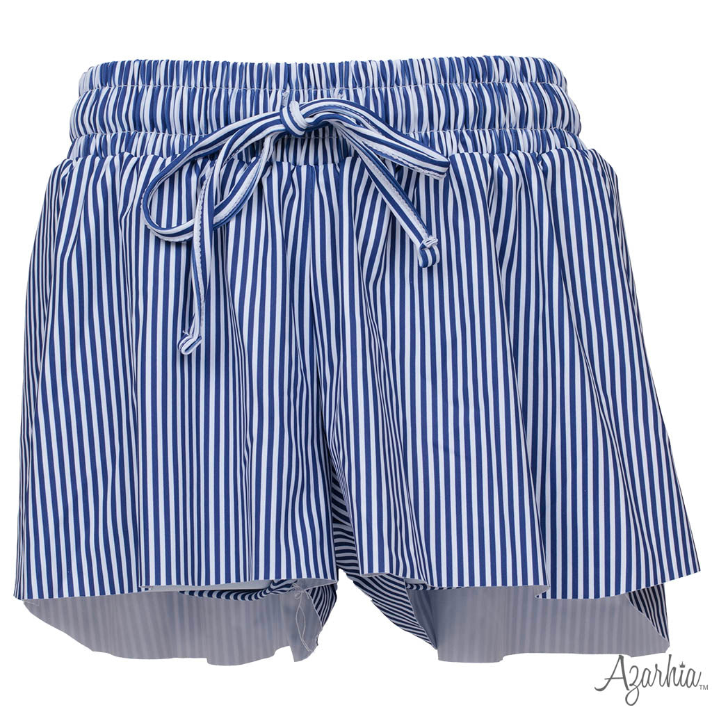 Butterfly Short -Navy Stripes - Southern Belle Boutique