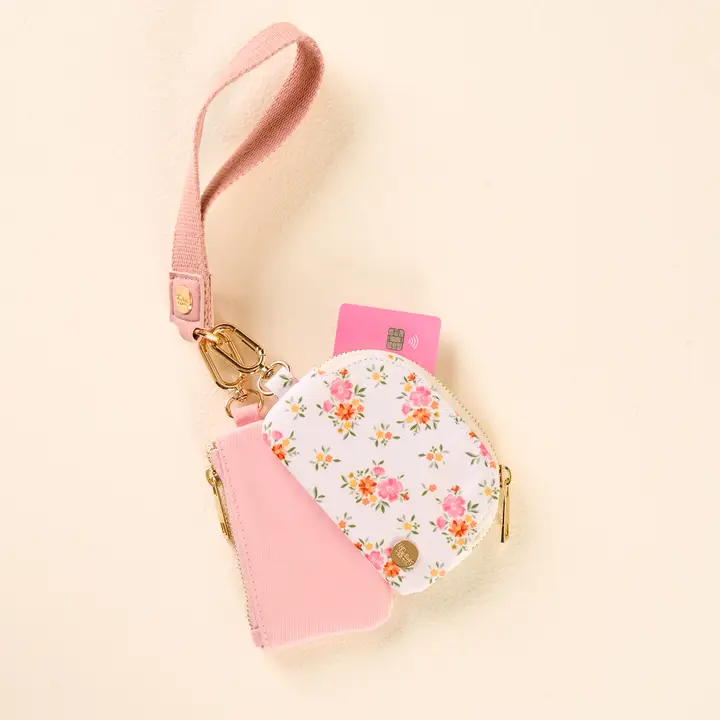 Dynamic Duo Pouch Wristlet-Endless Daydream Cream - Southern Belle Boutique