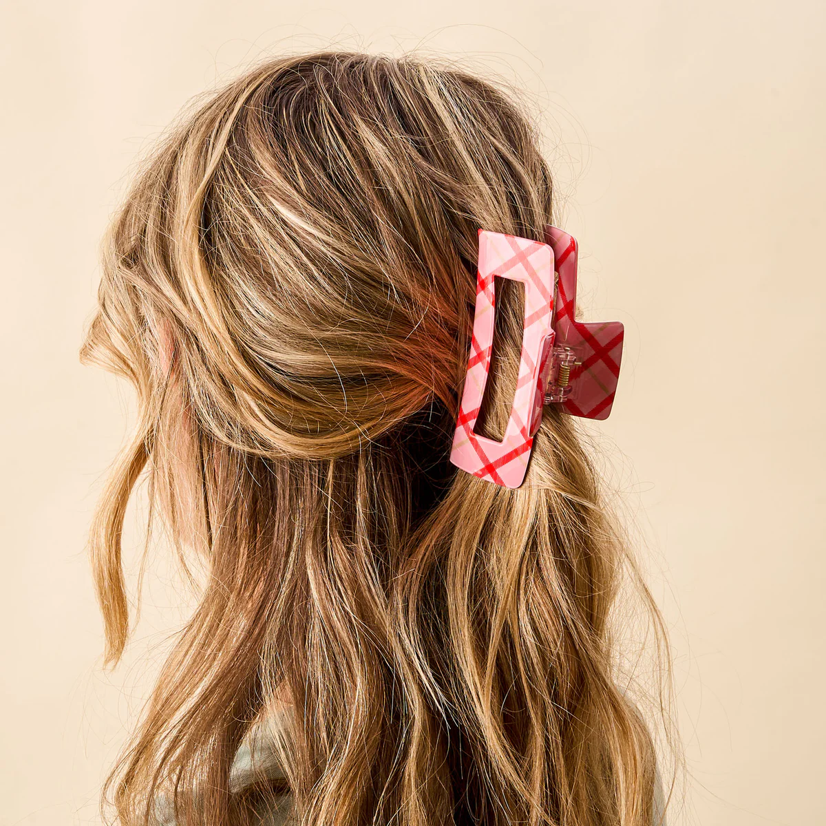 Festive Plaid Claw Clip - Southern Belle Boutique