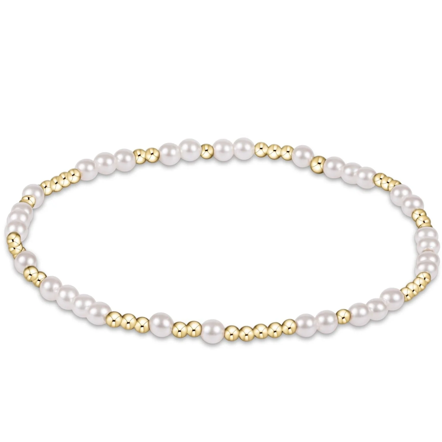 Hope Unwritten 3MM Bead Bracelet - Pearl (EXTENDS) - Southern Belle Boutique