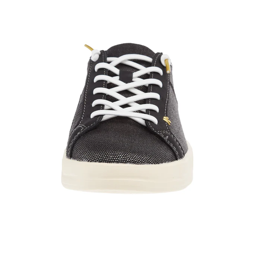 Karina Shimmer Sneaker - Black