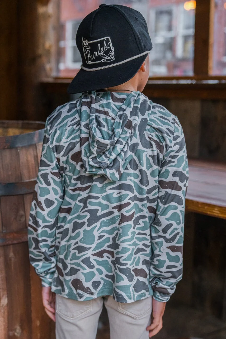 Retro Duck Camo Performance Hoodie Youth - Southern Belle Boutique