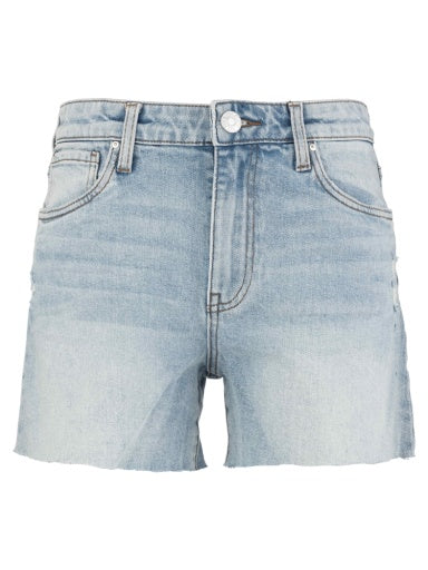 Jane High Rise Long Short Raw Hem - Deep - Southern Belle Boutique