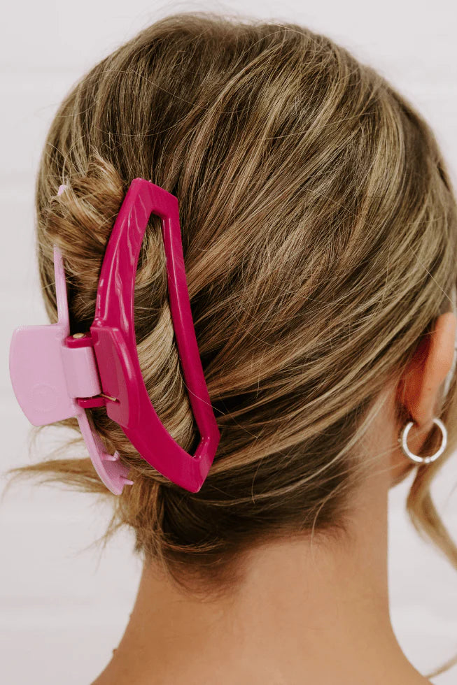 Open Better Half Tiny Hair Clip - Pink - Southern Belle Boutique