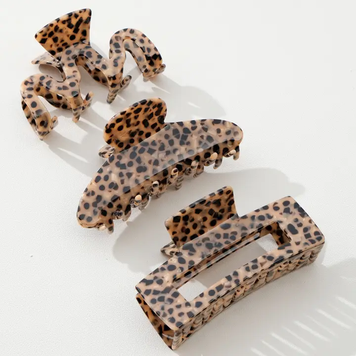 Wild Leopard Claw Clip - Large - Southern Belle Boutique