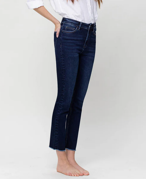 High Rise Slim Straight Jean - Growing Light - Southern Belle Boutique