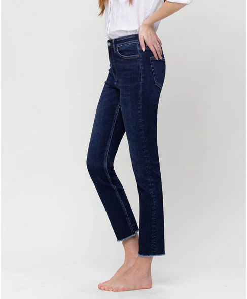 High Rise Slim Straight Jean - Growing Light - Southern Belle Boutique