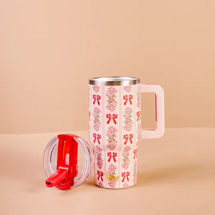 20 oz Lifestyle Flip Straw Tumbler-Oh So Merry - Southern Belle Boutique