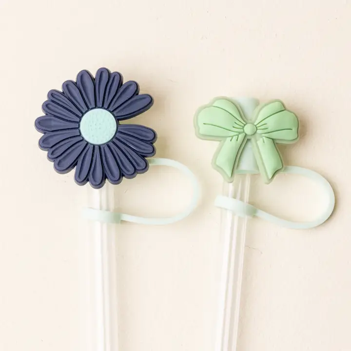 Straw Topper Set-Cool Mint - Southern Belle Boutique