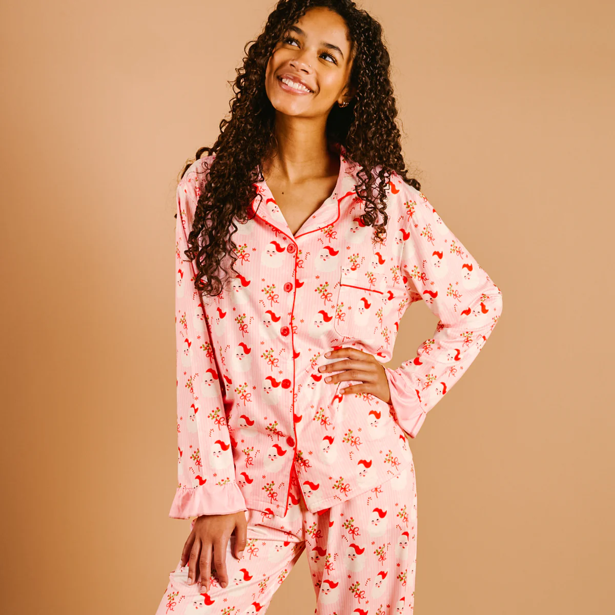 Holly Jolly Santa Sweet Dreams Pajama Pants Set