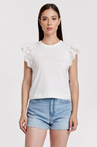 Kiara Top - White - Southern Belle Boutique