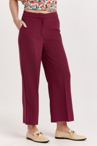 Denali High Rise Wide Leg Pant - Compote - Southern Belle Boutique