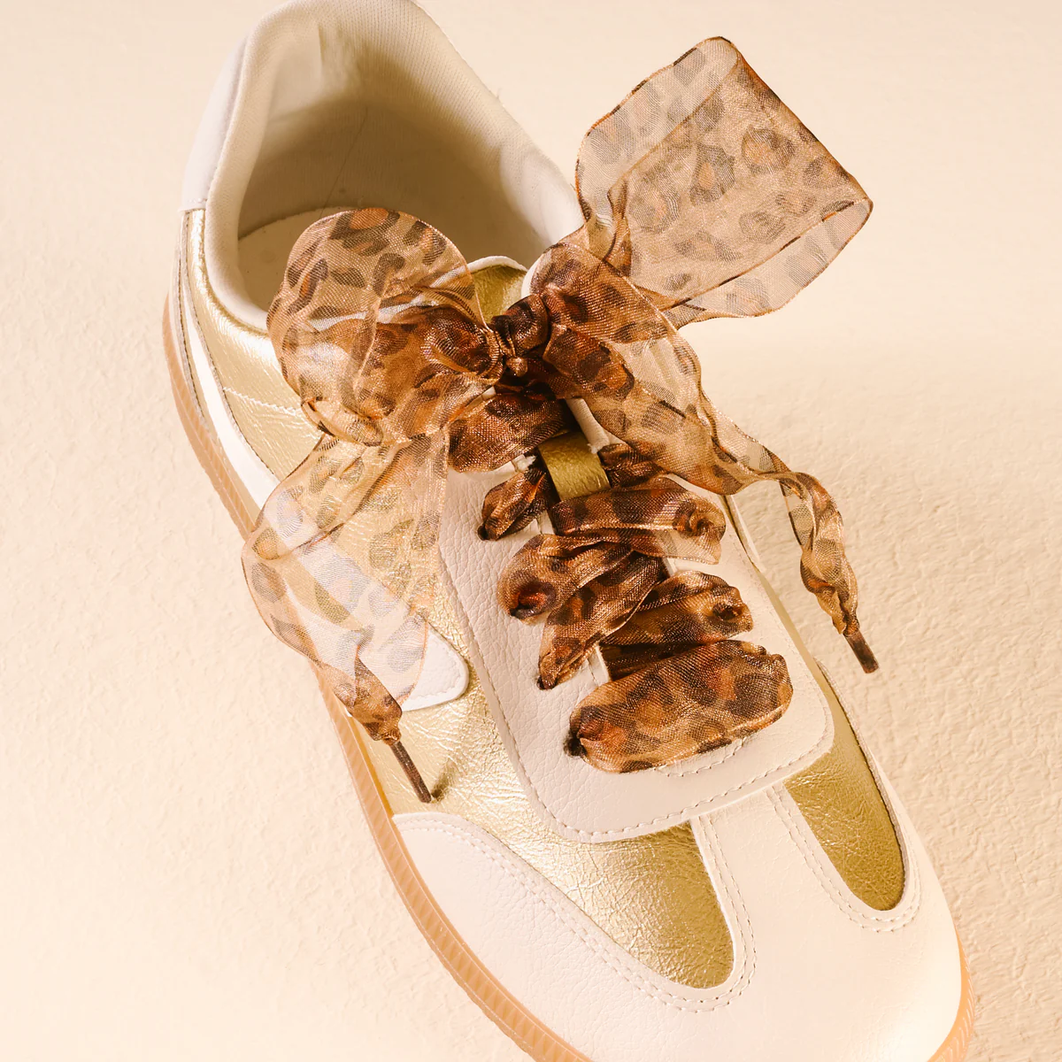 Step It Up Shoelaces - Sheer Cheetah