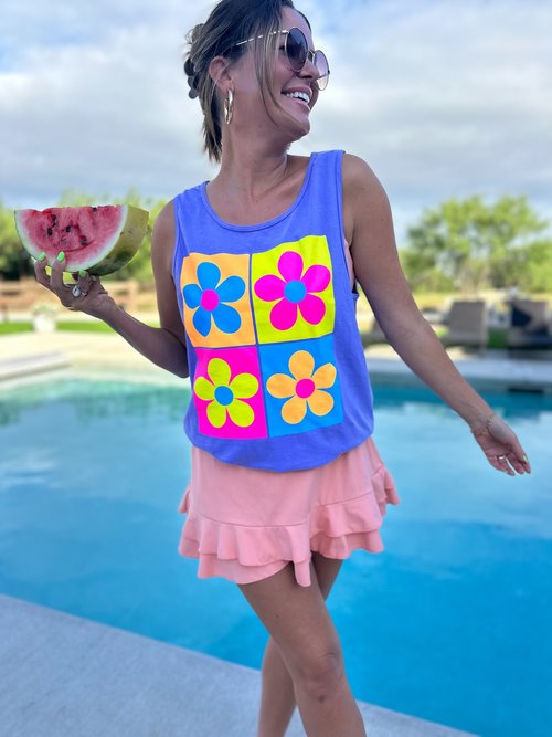 4 Daises Tank - Southern Belle Boutique
