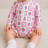 Checkered Strawberry Swimsuit