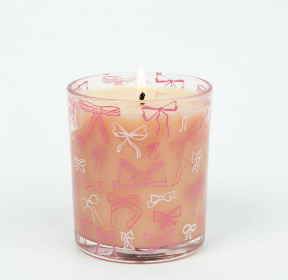 Sweet Grace Pink Bow Candle # 072