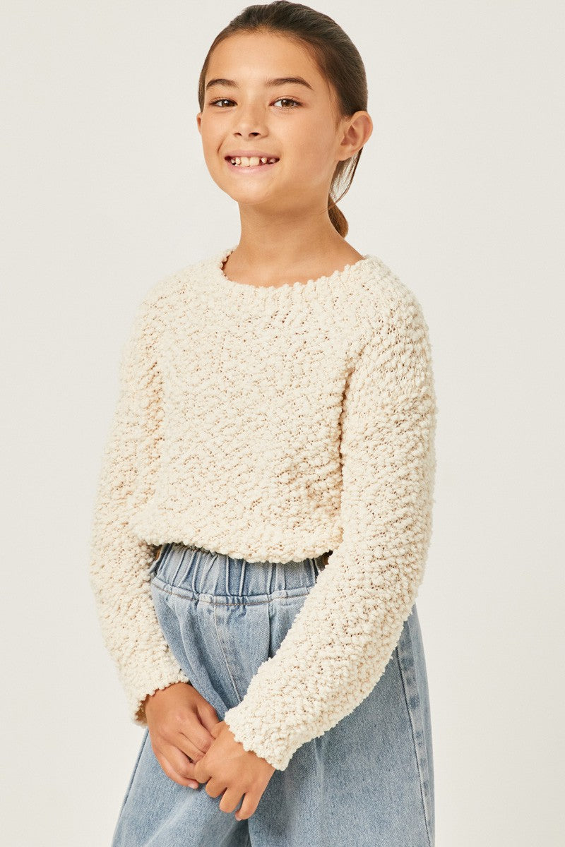 Cream Popcorn Sweater