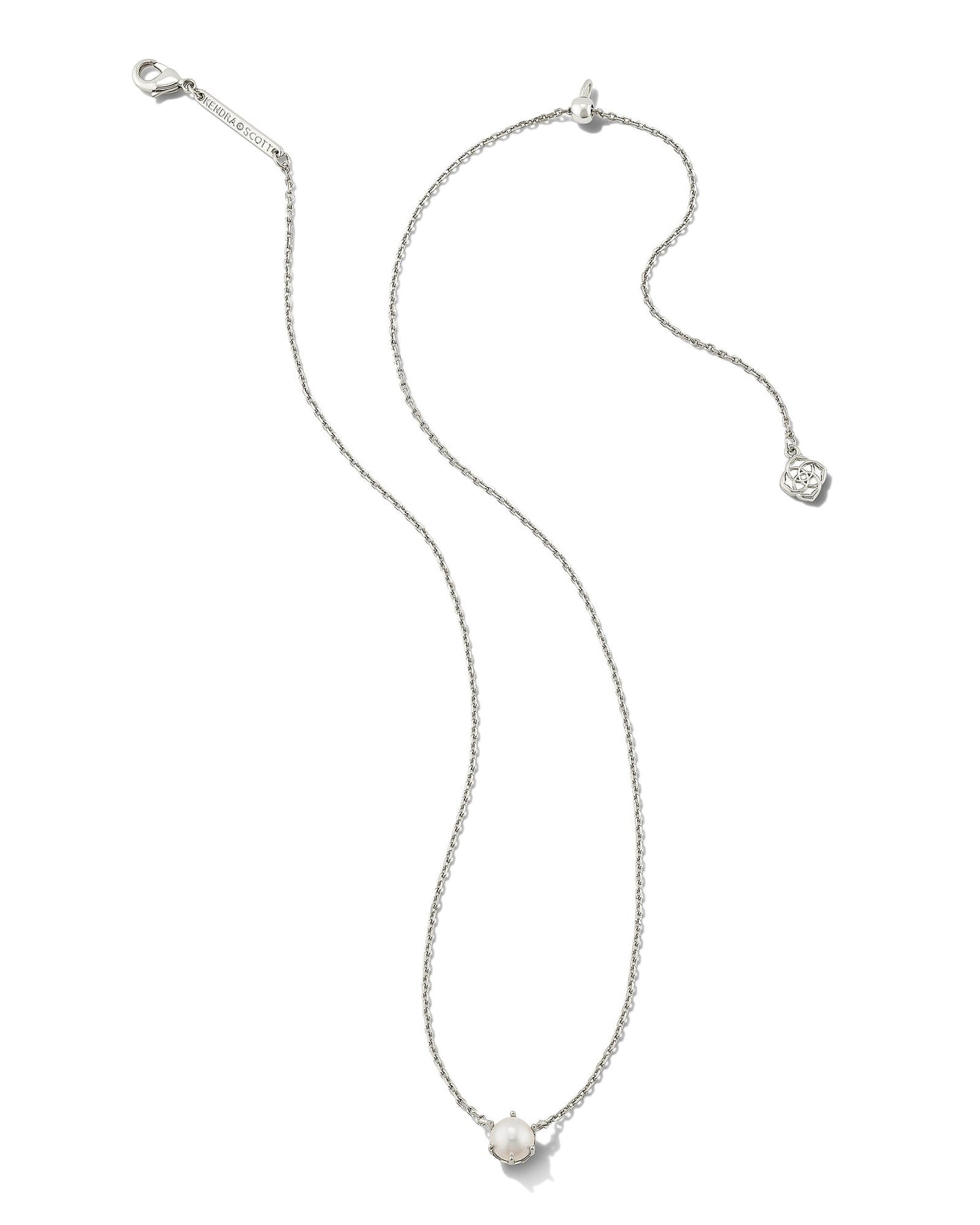 Ashton Pearl Pendant Necklace Silver - Southern Belle Boutique