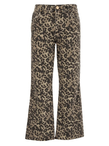 Kelsey High Rise Ankle Flare - Tan/Brown - Southern Belle Boutique