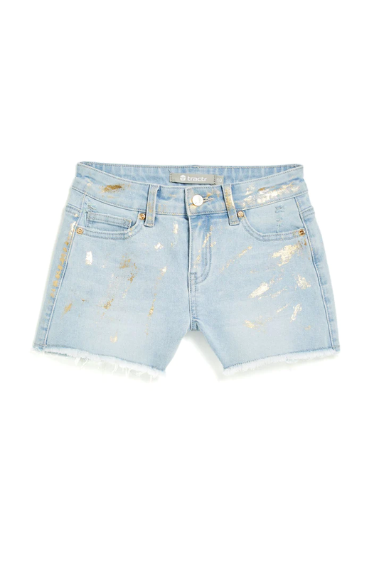 Brittany - Gold Foil Splattered Short - Southern Belle Boutique