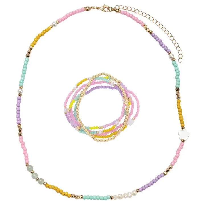 Kids Star Pink, Lavender, Mint, Yellow Necklace & Bracelet - Southern Belle Boutique