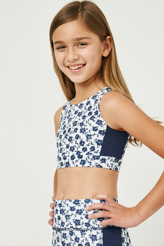 Navy Sports Bra - Southern Belle Boutique