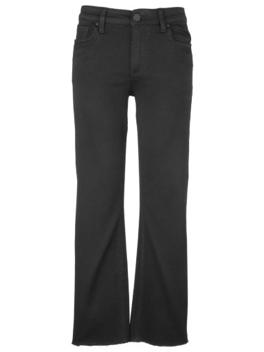 Kelsey Mid Rise Ankle Flare - Black - Southern Belle Boutique