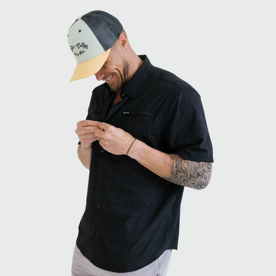 Oysterman S/S Woven Shirt - Black