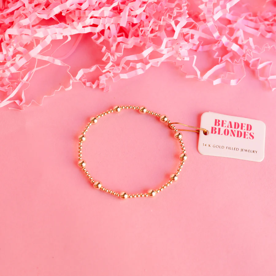 Lively Bracelet - Gold 6.75" - Southern Belle Boutique