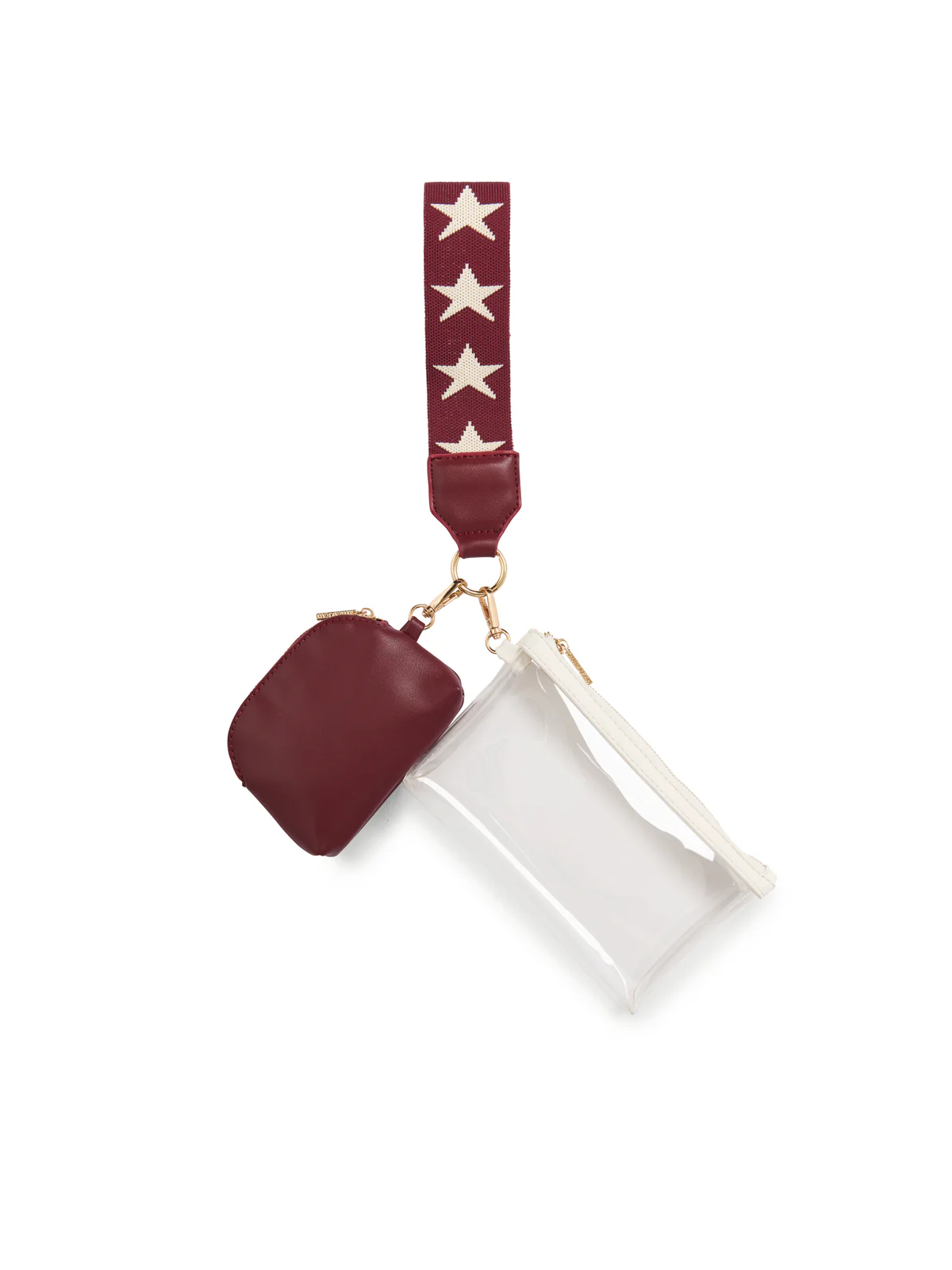 Taylor Mini Wristlet - Maroon - Southern Belle Boutique