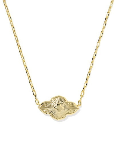 Abbie Medallion Short Pendant Necklace Gold Neutral Mix 4 of 56 - Southern Belle Boutique