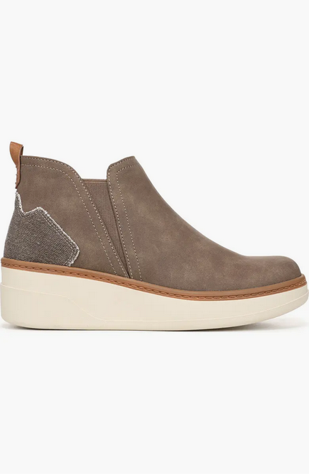 Charming Platform Wedge Suede Woodsmoke Boot - Southern Belle Boutique