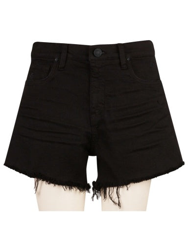 Jane High Rise Long Short - Black - Southern Belle Boutique
