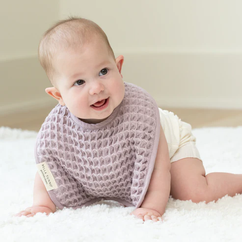 Reversible Bib + Burp Set Orchid - Southern Belle Boutique