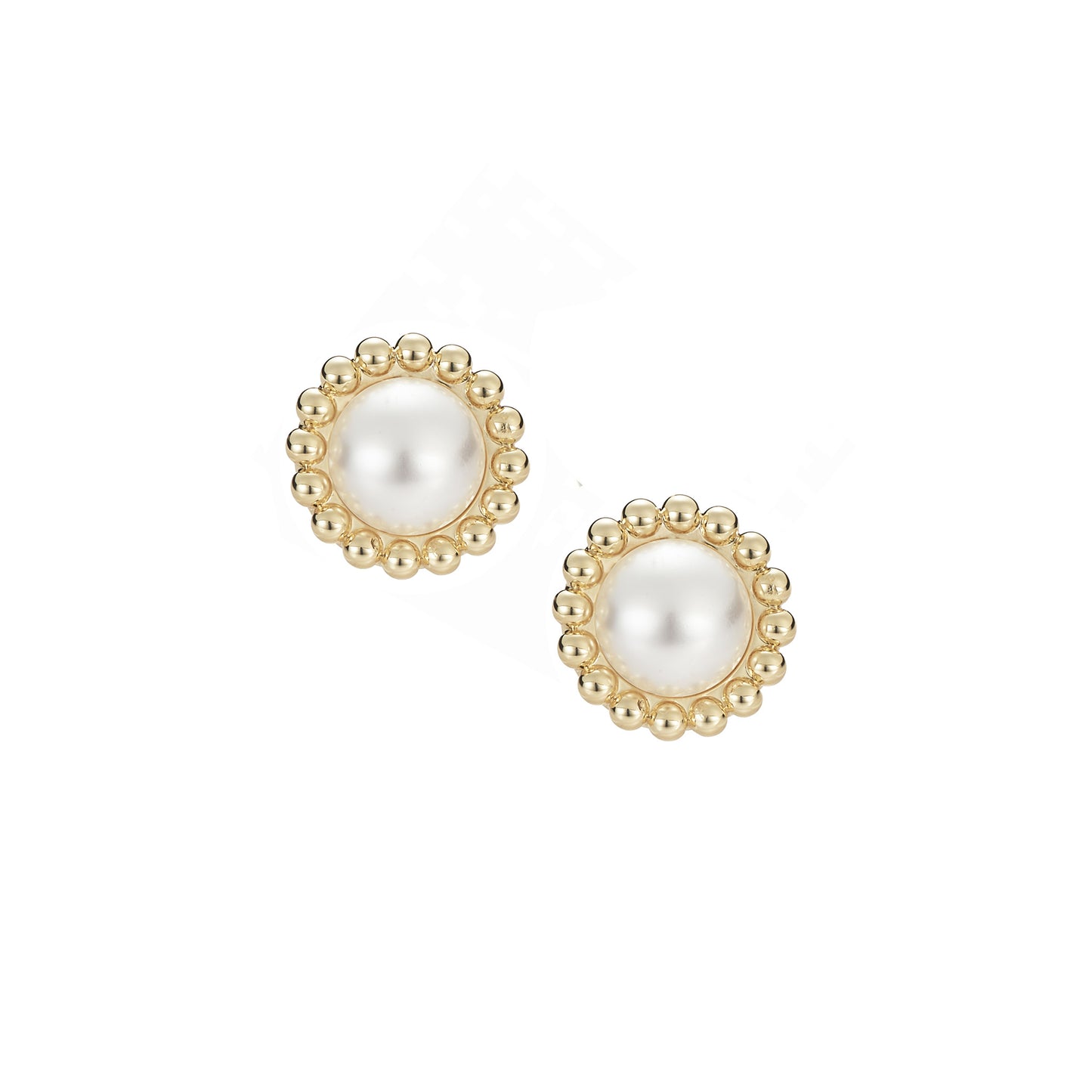 Allure Stud Earrings - Gold Pearl - Southern Belle Boutique