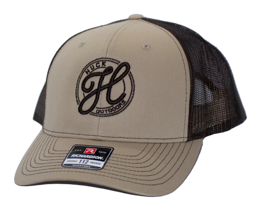 Huck Logo Snapback Cap - Khaki/Coffee - Southern Belle Boutique
