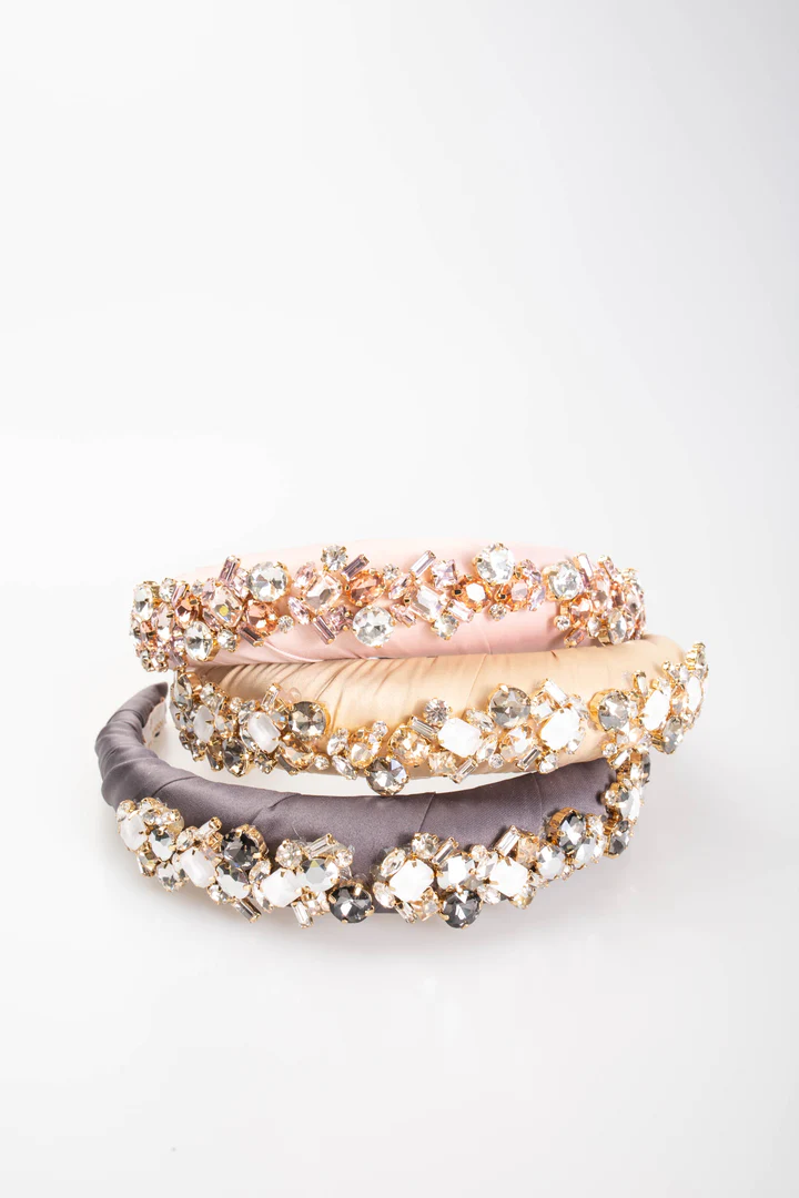 Phoebe Crystal Puff Headband - Southern Belle Boutique