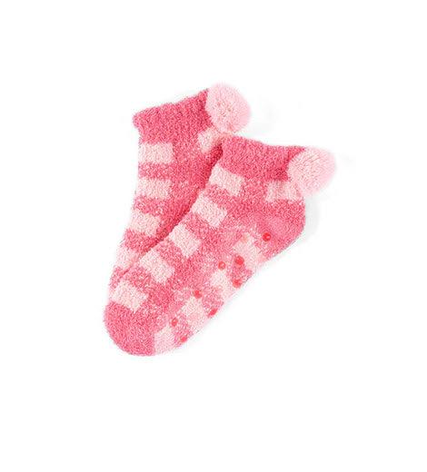 Chloe Plaid Plush Home Socks - Southern Belle Boutique