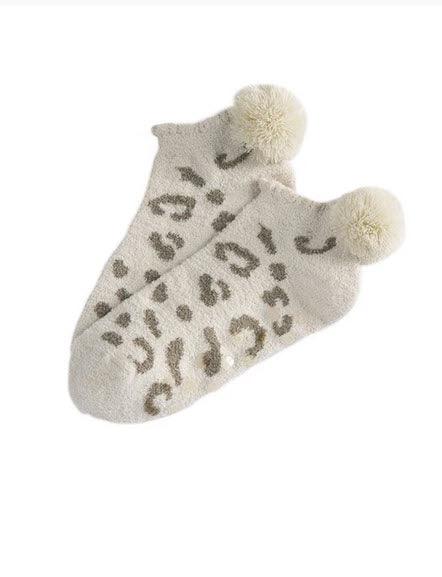 Chloe Plaid Plush Home Socks - Southern Belle Boutique