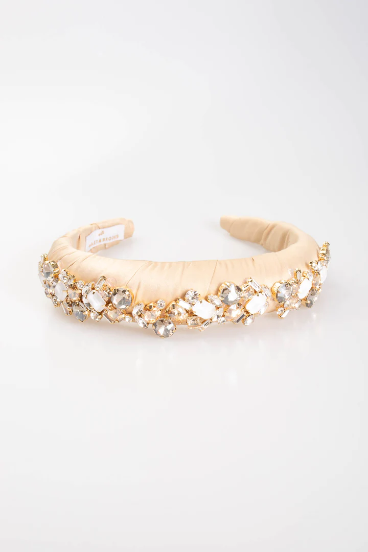 Phoebe Crystal Puff Headband - Southern Belle Boutique