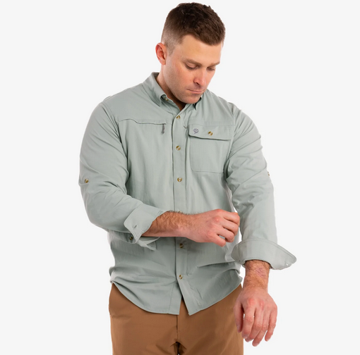 Signature Fishing Shirt LS Steelhead - Southern Belle Boutique