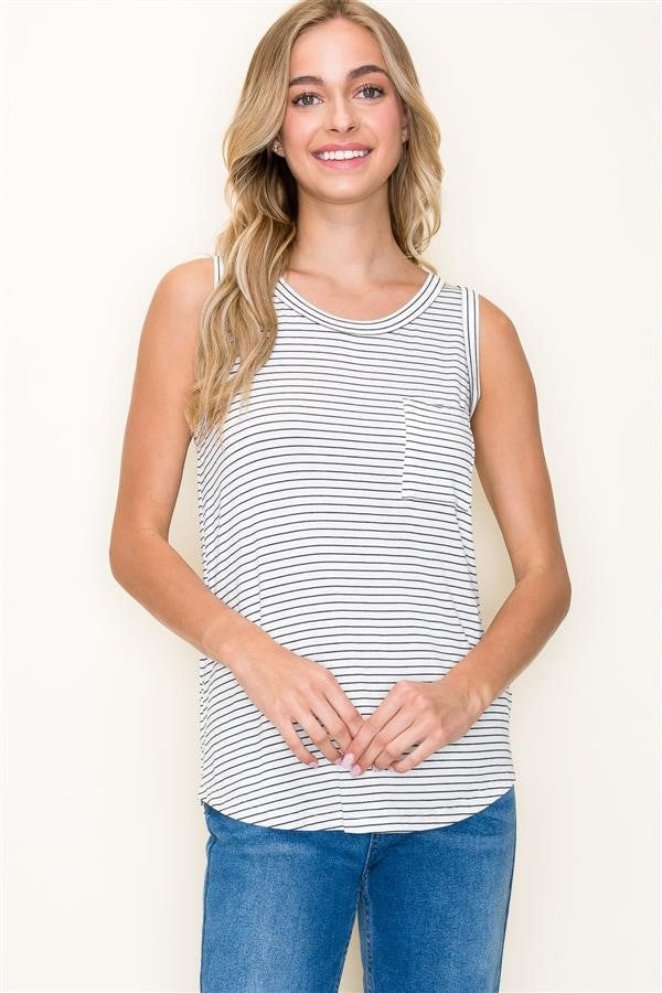 Ivory Black Knit Top - Southern Belle Boutique