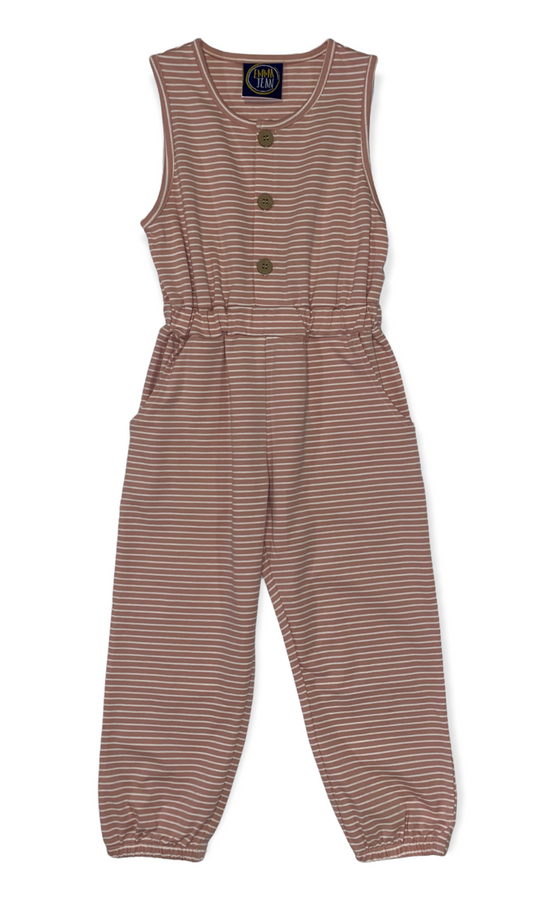 Londyn Rose Stripe Romper - Southern Belle Boutique
