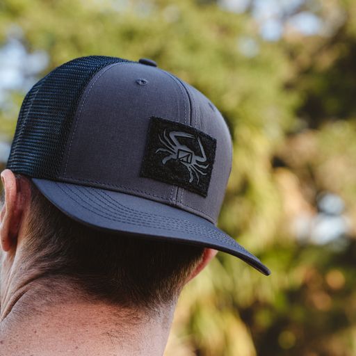Drifter Felt Patch Cap - Charcoal/Black - Southern Belle Boutique