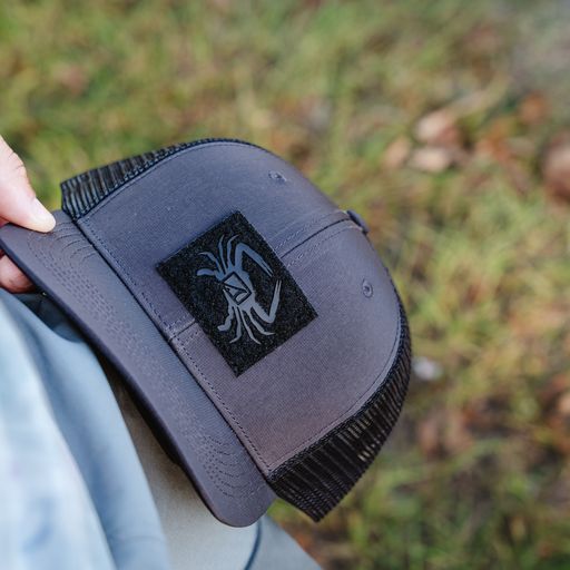 Drifter Felt Patch Cap - Charcoal/Black - Southern Belle Boutique